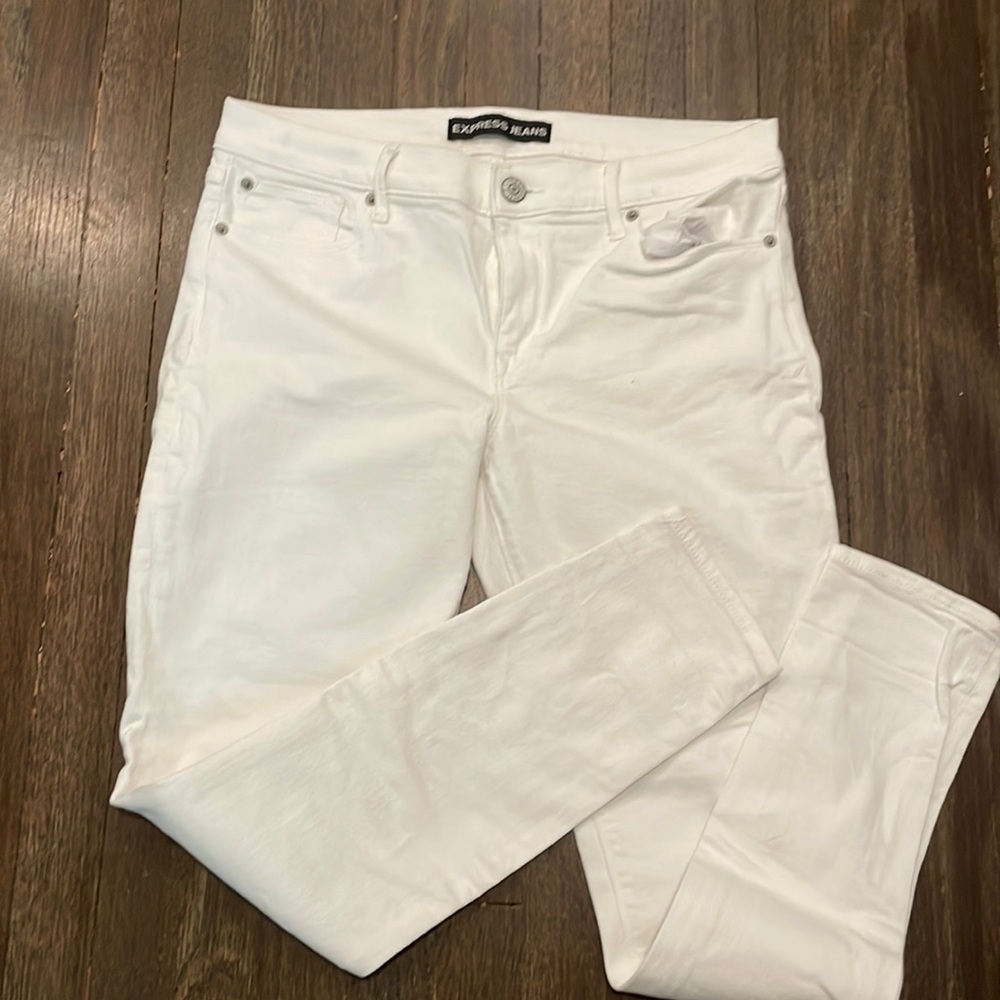 Express White Midrise Skinny Jean